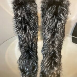Faux fur Knee high luxury Custom Boots
